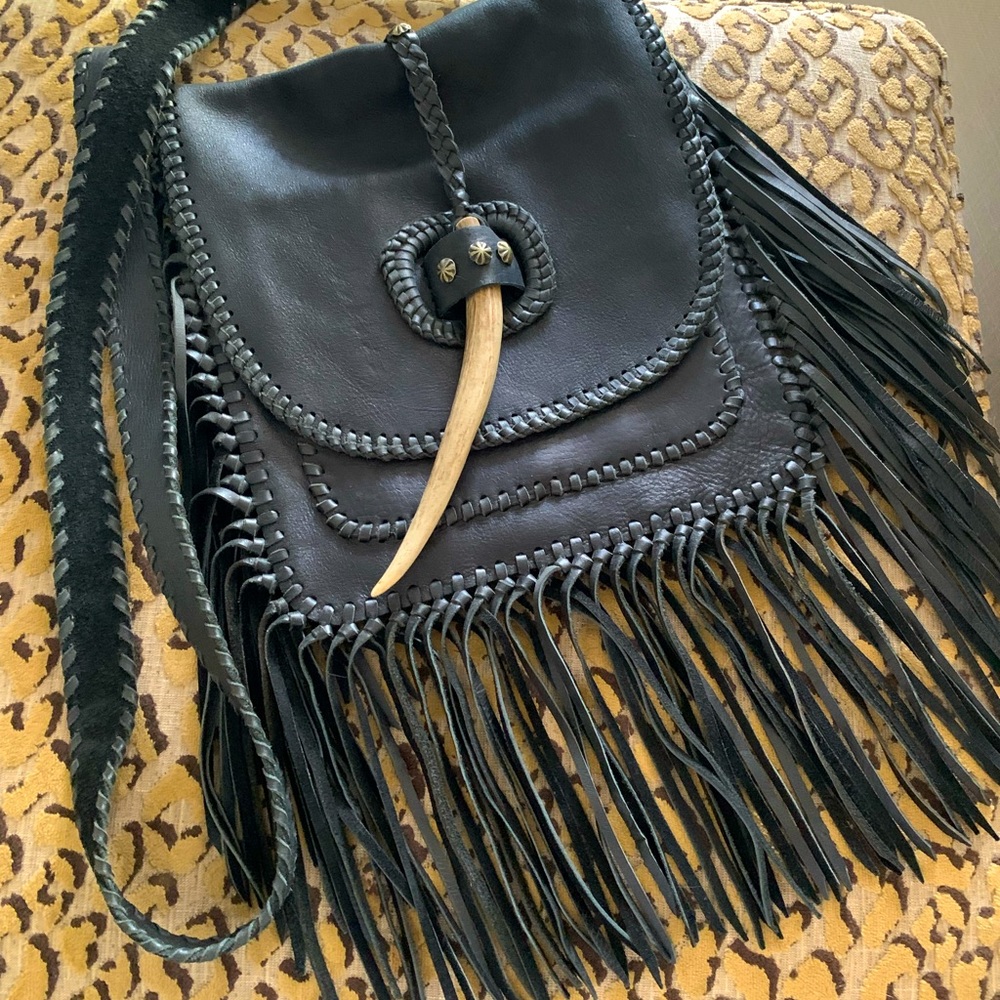 NEW PRICE! Love Heals Leather Western Fringe Purse